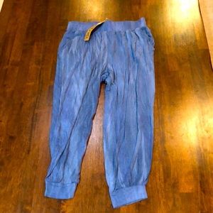 NEW Standard People’s Project LA Womans XS Youth L Blue Indigo Rina Knit Joggers